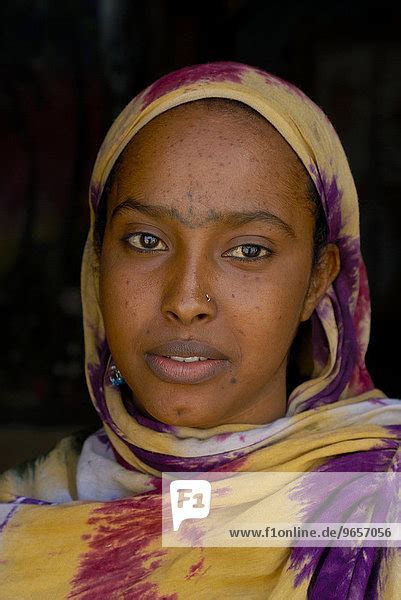 Bedouin Woman Of The Afar Tribe Djibouti East Africa Africa