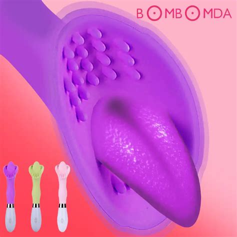 Silicone G Spot Vibrator Usb Rechargeable Tongue Massage Speed