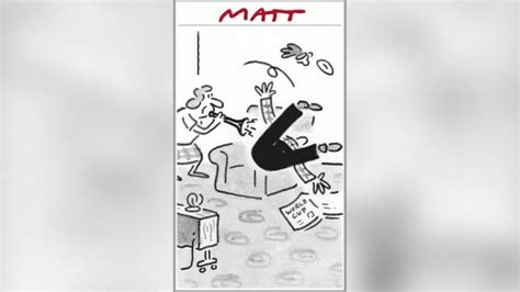 Daily Telegraph Cartoonist Matt Turning Into His Own Character Bbc News
