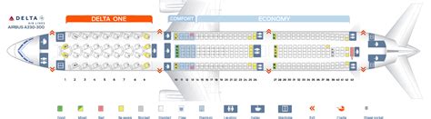 Seat Map Airbus A330 300 Delta Airlines Best Seats In Plane
