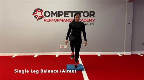 Single Leg Balance Airex Youtube
