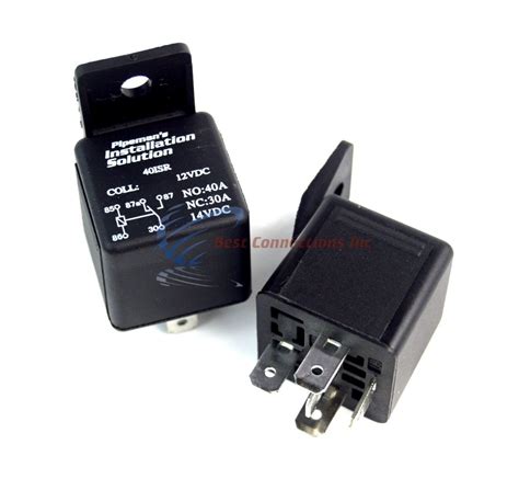 2 Pack 12 Volt 40 Amp Spdt Automotive Relay 5 Pin With Mounting Tab Ebay