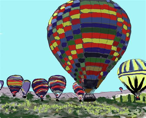 Hot Air Balloons Cappadocia Turkey Digital Art By Francisco Capilla
