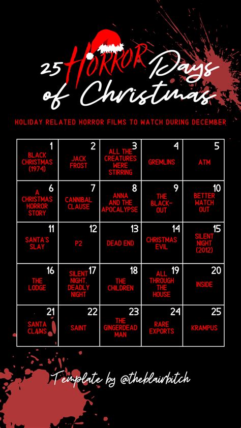 christmas horror movies christmas movies list christmas movie night best horror movies