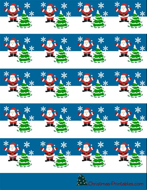 Wrapping paper with gift presents printable. Free Printable Christmas Candy Wrappers