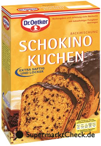 Ein himmlischer kuchen ohne zucker, den du wirklich zu jeder gelegenheit backen kannst. Dr. Oetker Schokino Kuchen: Nutri-Score, Kalorien ...