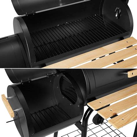 Billyoh Charcoal Bbq Grill With Smoker Barbecue Offset Steel Barrel