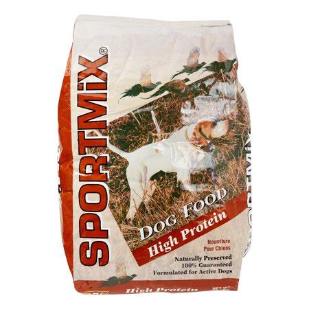 I recommend feeding the highest quality food you can afford. Sportmix High Protein Dry Dog Food, 50 Lb - Walmart.com
