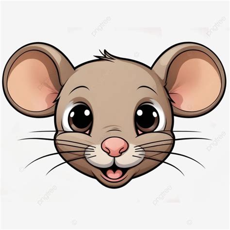 Cartoon Cute Mouse Face Clipart Design, Mouse Clipart, Cute Clipart