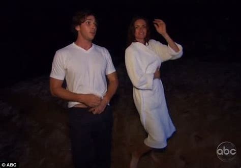 The Bachelor 2012 Courtney Robertson Catches Ben Flajniks Attention Stripping Off For A Skinny