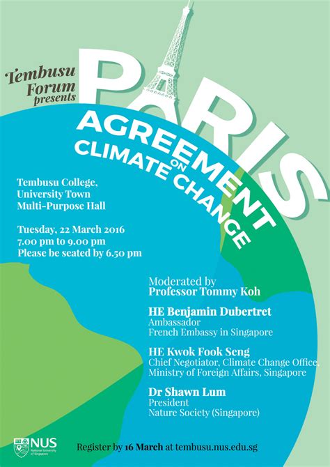 The us president signed an executive order to rejoin the paris climate agreement as part of a series of day one actions to reverse course on immigration, climate change, racial equity and the handling of coronavirus. Tembusu Forum: Paris Agreement on Climate Change
