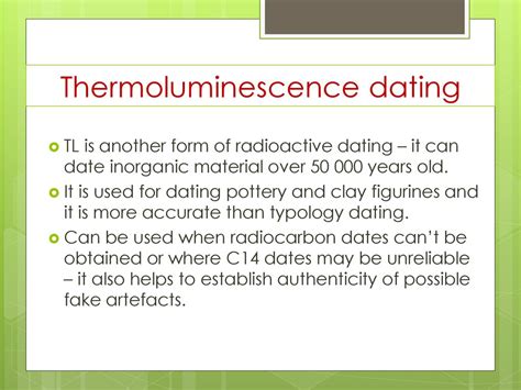 Definition Thermoluminescence Dating Telegraph