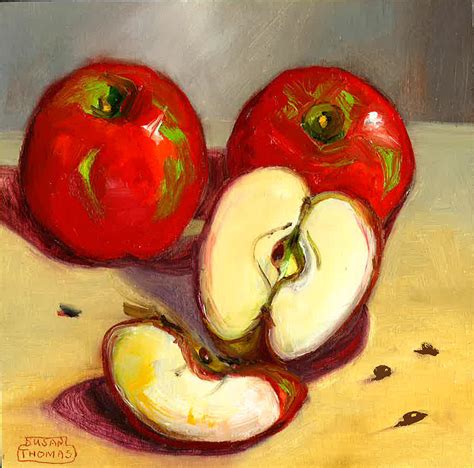 Apples Painting By Susan Thomas Fine Art America