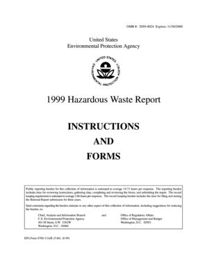 Fillable Online Hazardous Waste Report Identifies Who Must File