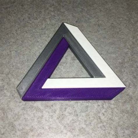 Download Free Stl File Penrose Triangle Three Pieces 3d Printable