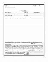 Free Printable Contractor Estimate Forms Images