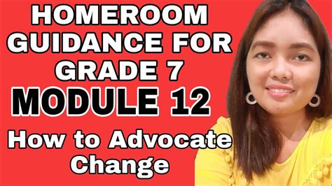 Grade 7 Homeroom Guidance Module 12 Youtube