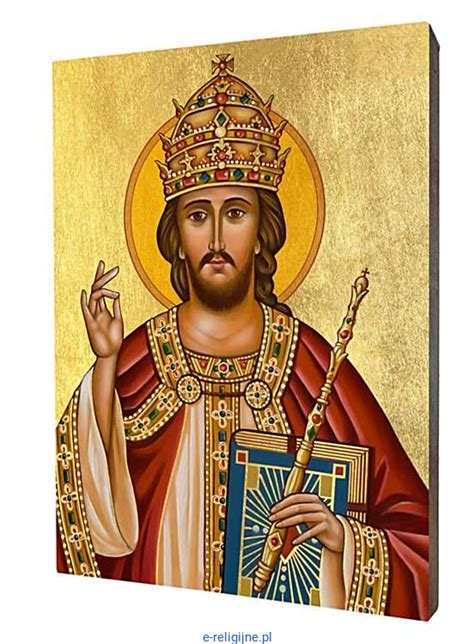 Ikona Chrystusa Króla Złocona E Religijnepl E Religijnepl Katolicki