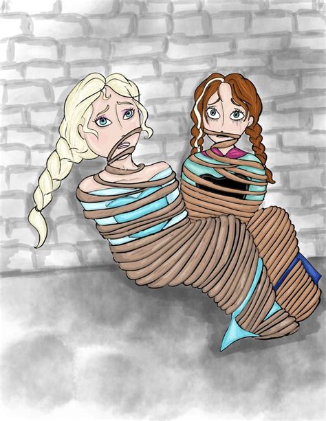 Elsa And Anna Tied Up By Livingwithjacy On Deviantart Disney Fan Art Disney Princess Art