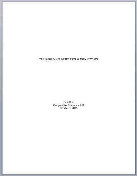 Before we look at how to title a research paper, let's look at a research title example that illustrates why a good research paper should have a strong title. Chicago/Turabian: Title Page