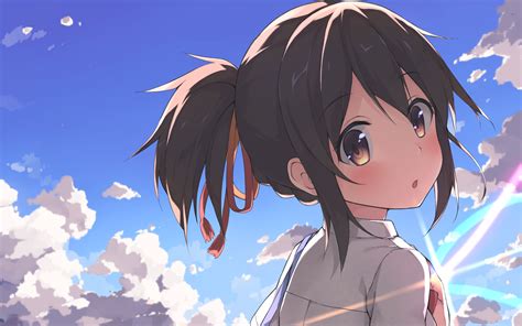 Mitsuha Your Name Hd Wallpaper Background Image