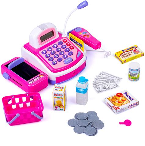 Buy Ciftoys Cashier Toy Cash Register Playset Pretend Play Set For