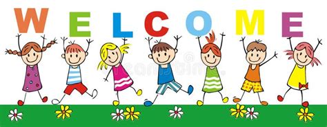 Kids Welcome Border Stock Illustrations 517 Kids Welcome Border Stock