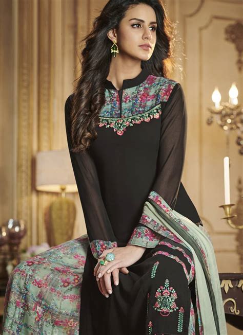 Black Georgette Pakistani Salwar Kameez Vasu Sarees 2784577