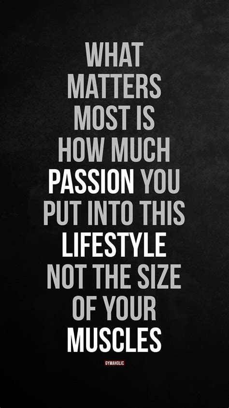What Matters Is How Much Passion
