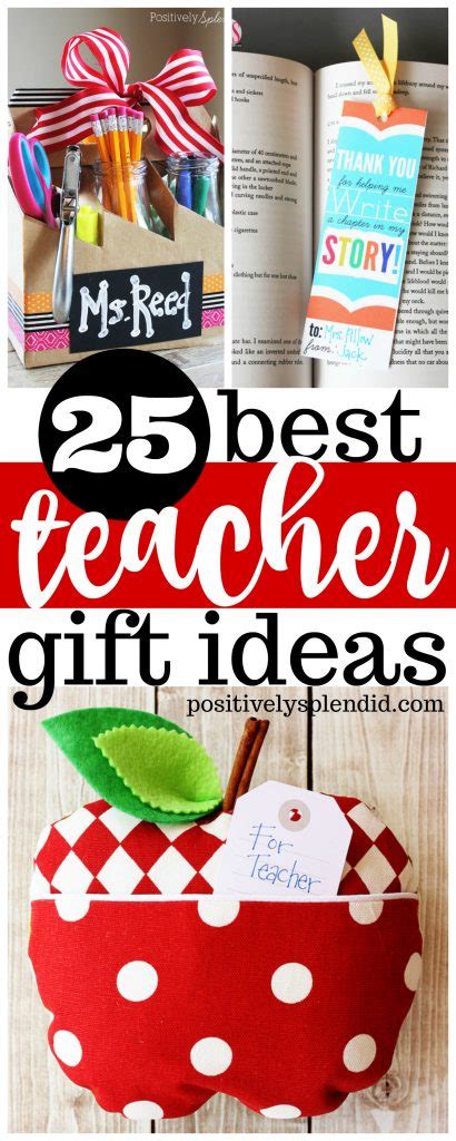 A simple note to a principal or the teachers asking for gift parameters can go a long way for planning purposes. 25 Best Teacher Gift Ideas -- Unique handmade ideas ...