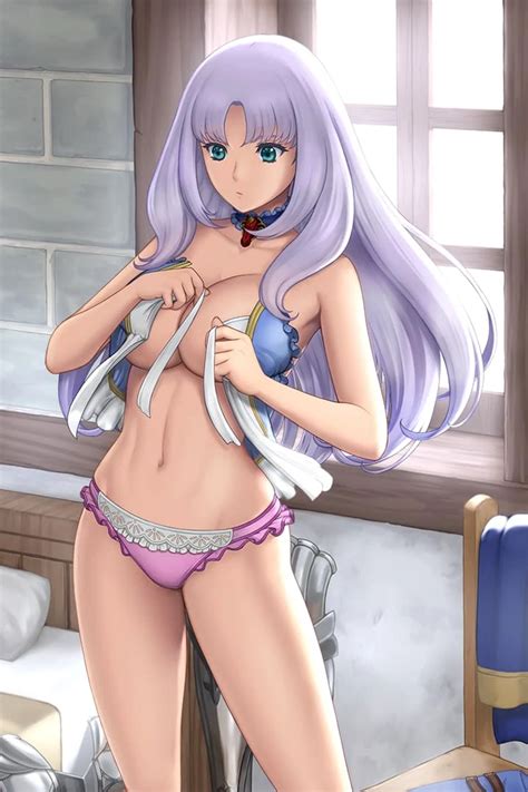 annelotte queen s blade queen s blade rebellion tagme bed blue eyes breasts large breasts