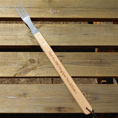 Personalised Wooden Bbq Fork T Store Ltd