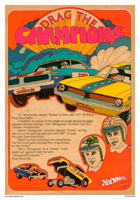 Vintage Reproduction Racing Poster Hot Wheels Drag Champions Etsy Uk
