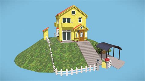 House On The Cliff By The Sea Ponyo 3d Model By Smileybrylee