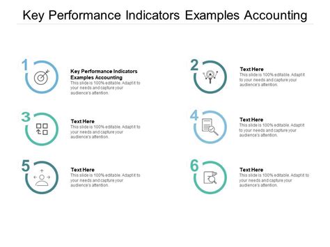 Although some, like net profit margin, are nearly universal in business, most industries have their own key performance indicators. Key Performance Indicators Examples Accounting Ppt ...