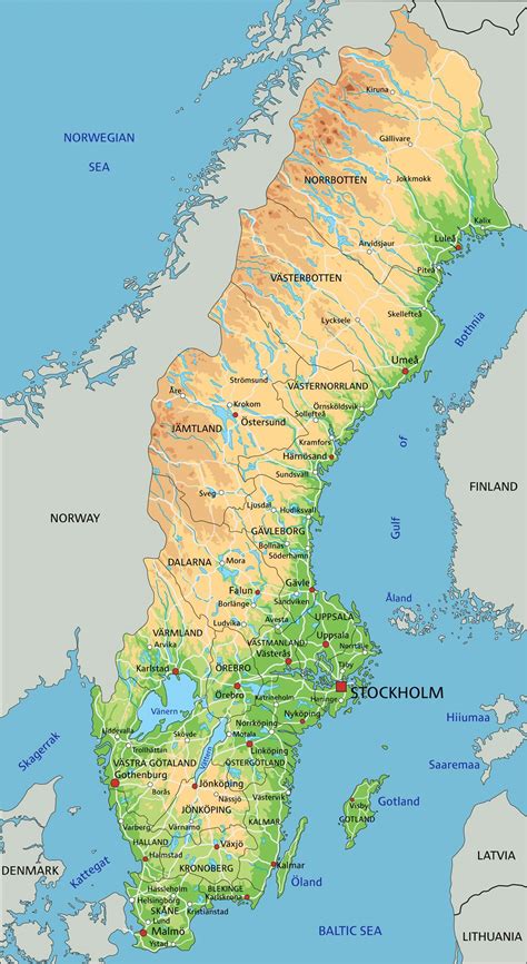 Where Is Sweden On The Map Of Europe United States Map