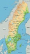 Map of Sweden - Guide of the World