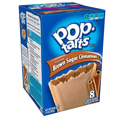 pop tarts breakfast toaster pastries frosted brown sugar cinnamon flavored 14 oz