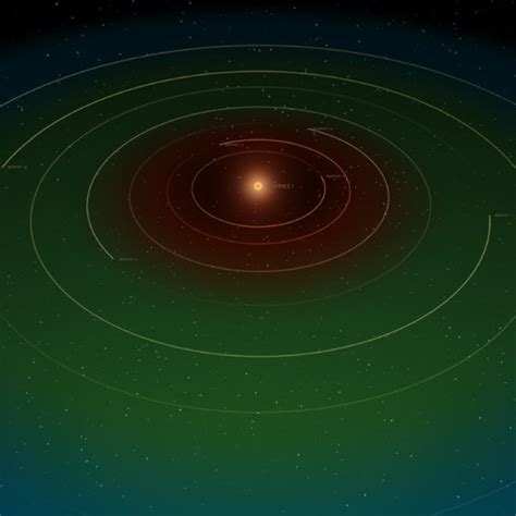 Artist Impression Of Alpha Centauri System Showing Proxima Centauri
