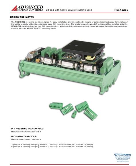 Advanced Motion Controls Mc1xdz01