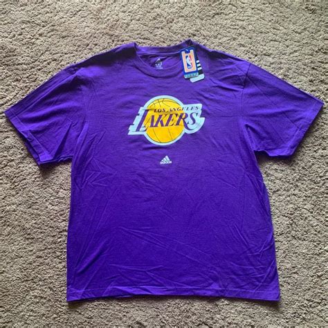 Los Angeles Lakers Adidas Purple T Shirt On Mercari