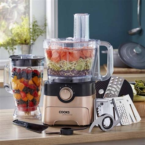 Cooks Professional Food Processor 1000w 7 Different Blades Mixing