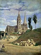 Camille Corot - La Cathedrale de Chartres [1830] | One of Co… | Flickr
