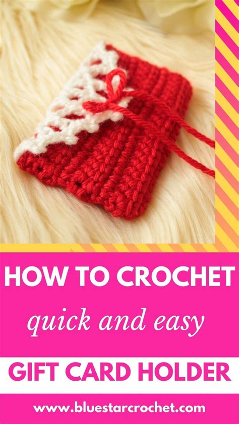 Quick And Easy Crochet Gift Card Holder Pattern Will Add A Touch Of