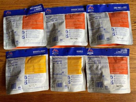 Mountain House Freeze Dried Food Pouches Camp Trail Mre Emergency Ebay