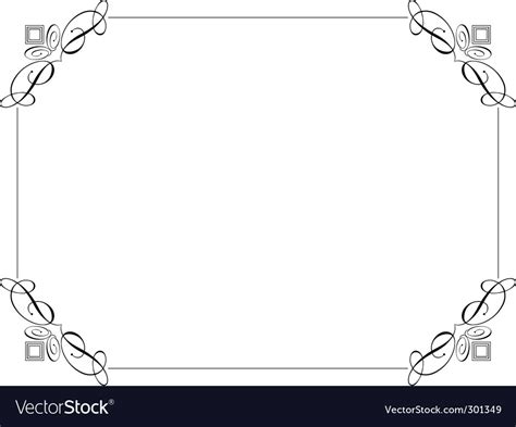 Decorative Border Royalty Free Vector Image Vectorstock