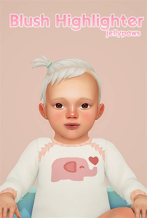 Blush Highlighter Jellypaws On Patreon Sims Baby Sims 4 Toddler