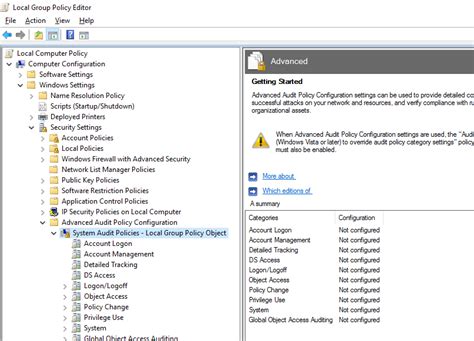 Advanced Audit Policy Configuration On Windows Server 2016 Laptrinhx