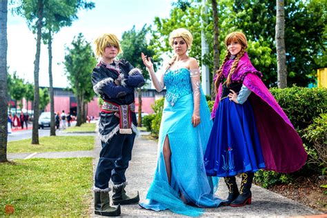 Frozen Kristoff Elsa Anna Cosplay Japan Expo 2014 By Chirunocosplay On