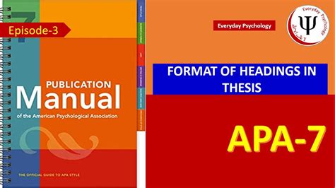 Format Of Headings In Thesis According To Apa 7 Youtube